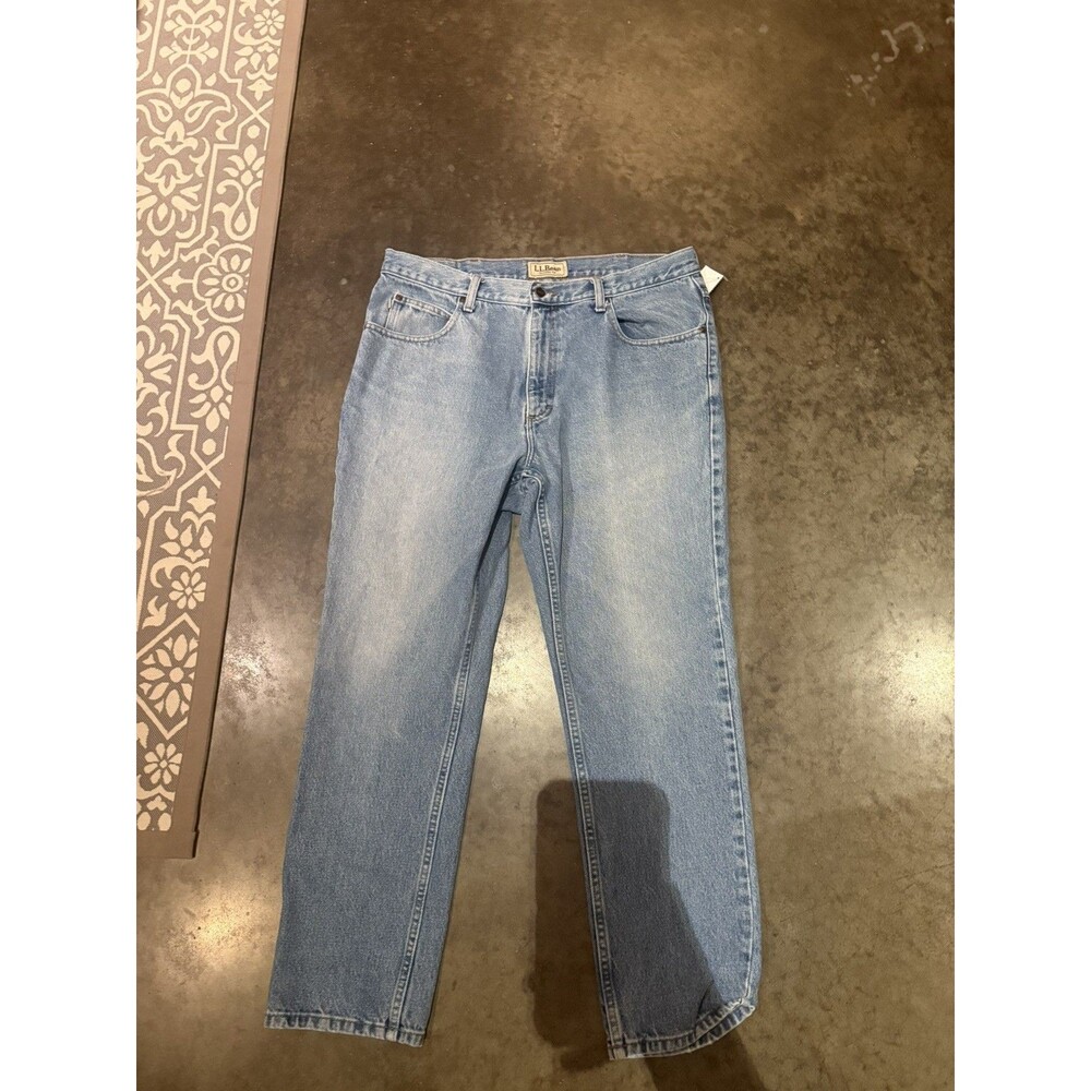 Men’s LL Bean Jeans 35x29 Blue Classic Fit Straight Leg Jean